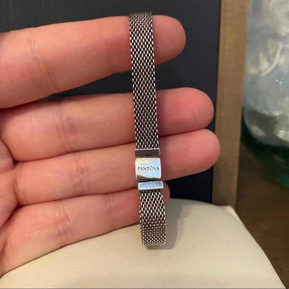 Pandora Oxidized Reflexions Bracelet sz 19cm/7.5in